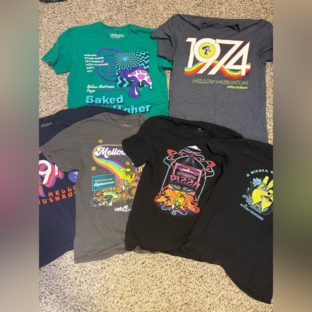 Mellow Mushroom T Shirts Bundle